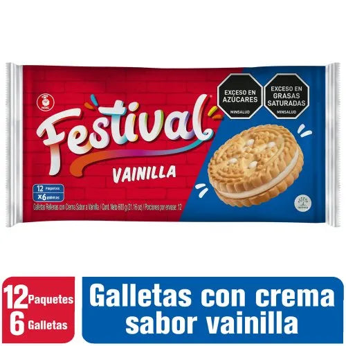 Galletas Festival de Vainilla 600gr
