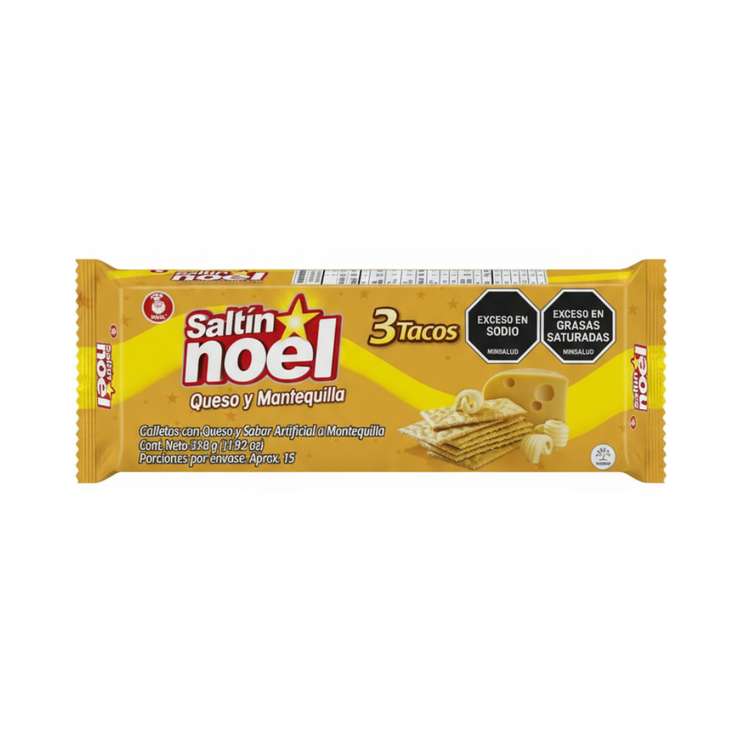 SALTIN BUTTER AND CHEESE CRACKERS 338GR
