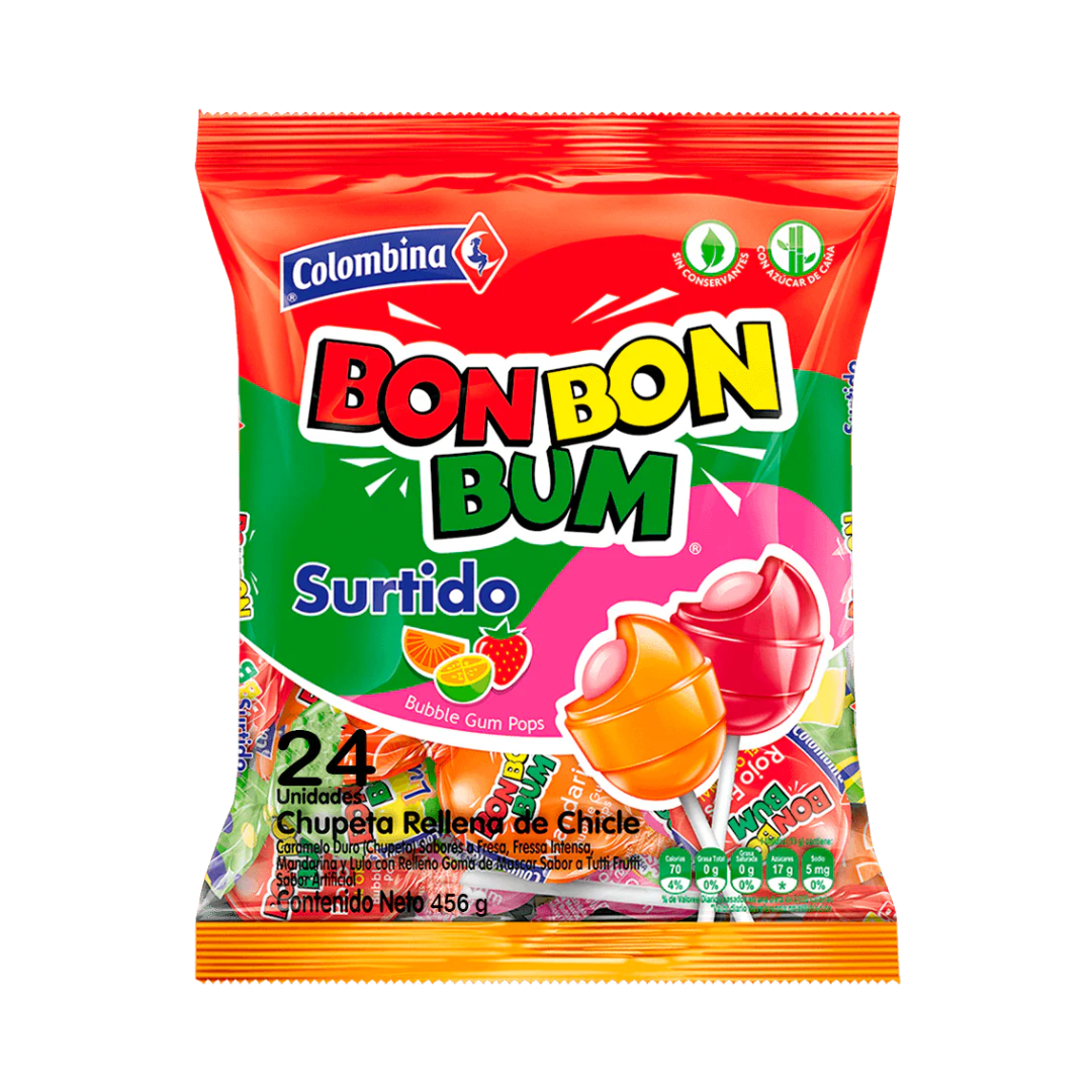 BON BON BUM ASSORTED 24PC - 19GR