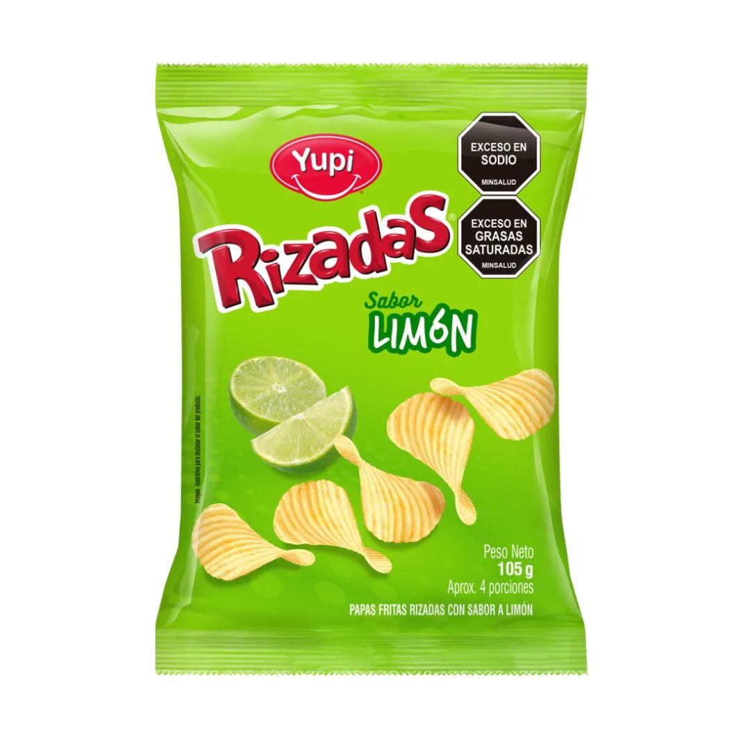 RIZADAS PAPAS LIMÓN 105GR