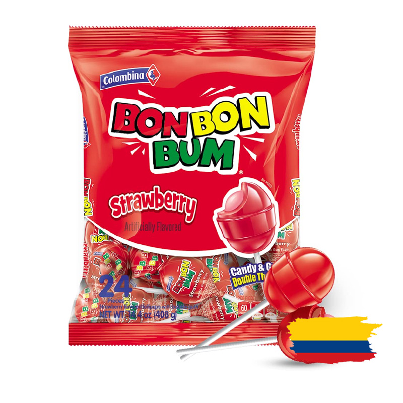 BON BON BUM STRAWBERRY / FRESA 19 Gr